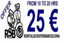 offer rent a scooter in Barcelona